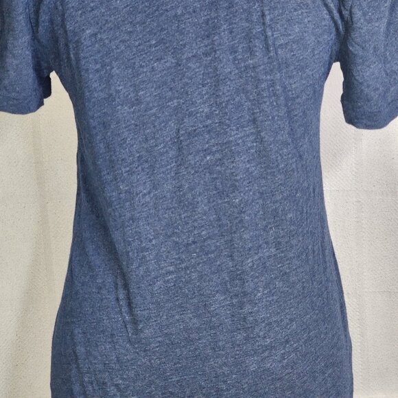 Victoria's Secret Navy Heather Sweet Pink Rainbow V Neck Short Sleeve Tee Size M - Picture 14 of 16